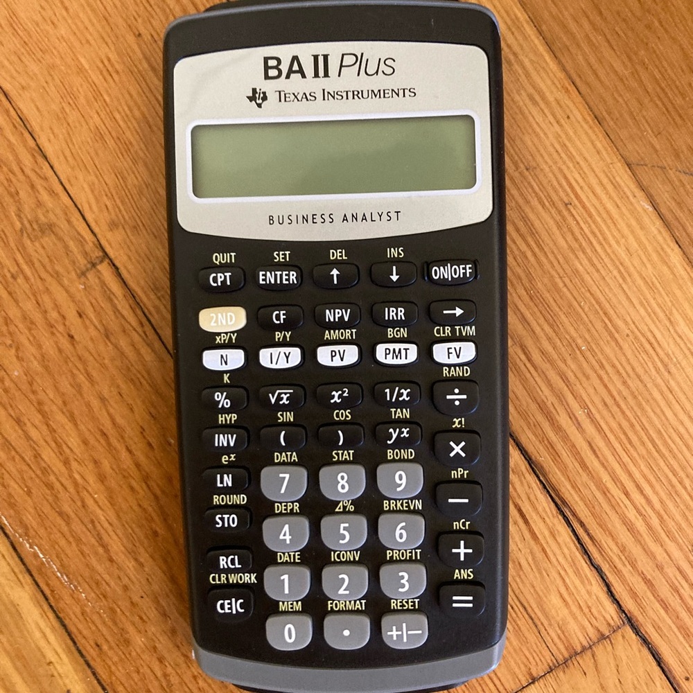 BA II Plus calculator